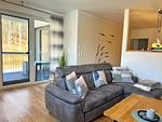 Wohnzimmer - Ferienappartement Nr. 14, Baumwipfelnest - Top-Hundeurlaub