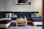 Ferienhaus Aurora Roebel Wohnzimmer mit Terrassen Zugang - Aurora - Top-Hundeurlaub