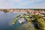 Ferienwohnung Abendsonne Waren - Vogelperspektive auf die Müritz - Abendsonne - Top-Hundeurlaub