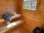 Holzsauna im Ferienhaus Istaby in Blekinge - Ferienhaus Istaby - Top-Hundeurlaub