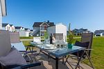 Terrasse - Ferienhaus Strandbude Olpenitz - Top-Hundeurlaub