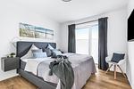 Schlafzimmer - Ferienhaus Strandbude Olpenitz - Top-Hundeurlaub