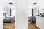 Schlafzimmer - Ferienhaus Strandbude Olpenitz - Top-Hundeurlaub