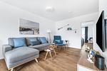 Wohnzimmer - Ferienhaus Strandbude Olpenitz - Top-Hundeurlaub