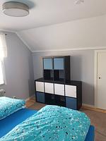 Helles Schlafzimmer im Ferienhaus Nordic Heaven in Vansbro - Nordic Haven - Top-Hundeurlaub