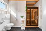 Sauna - Ferienhaus Krabbenkaddy Olpenitz - Top-Hundeurlaub