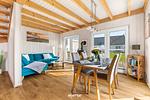 Wohnzimmer - Ferienhaus Krabbenkaddy Olpenitz - Top-Hundeurlaub