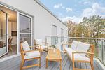 Balkon - Ferienwohnung Stettiner Waterlelie - Top-Hundeurlaub