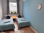 Nordlicht Ferienwohnung Schlafzimmer - Ferienwohnung NORDLICHT mit Balkon und Infrarotsauna - Top-Hundeurlaub