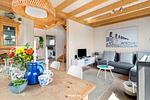 Wohnzimmer - Ferienhaus Meeresblick 28 Olpenitz - Top-Hundeurlaub