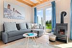Wohnzimmer - Ferienhaus Meeresblick 28 Olpenitz - Top-Hundeurlaub