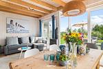 Wohnzimmer - Ferienhaus Meeresblick 28 Olpenitz - Top-Hundeurlaub