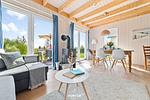 Wohnzimmer - Ferienhaus Meeresblick 28 Olpenitz - Top-Hundeurlaub