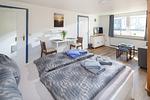 Schlafzimmer - 1-Raum-Fewo Lütjeoog - Top-Hundeurlaub