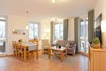 Wohnzimmer - Ferienwohnung Auszeit nur 100 m zum Strand mit Balkon - Top-Hundeurlaub