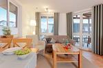 Wohnzimmer - Ferienwohnung Auszeit nur 100 m zum Strand mit Balkon - Top-Hundeurlaub