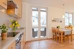 Küche / Küchenzeile - Ferienwohnung Auszeit nur 100 m zum Strand mit Balkon - Top-Hundeurlaub