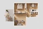 Grundriss - Ferienwohnung Auszeit nur 100 m zum Strand mit Balkon - Top-Hundeurlaub