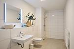 Badezimmer - Apartment A2 „Pine Hill Resort“ – barrierefrei mit offener Dusche & großer Terrasse - Top-Hundeurlaub
