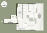 Grundriss - Apartment A2 „Pine Hill Resort“ – barrierefrei mit offener Dusche & großer Terrasse - Top-Hundeurlaub