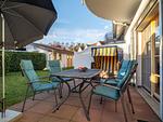 Terrasse mit Strandkorb - Wohnung 2.1 - Möwennest - Top-Hundeurlaub