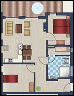 Grundriss - Nordsee Oase (50.0.N) - Top-Hundeurlaub
