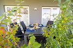 Sitzecke direkt auf der Terrasse - Nordsee Oase (50.0.N) - Top-Hundeurlaub