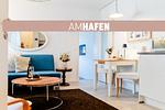 Wohnzimmer - Ferienwohnung Am Hafen - Top-Hundeurlaub