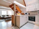 Küche / Küchenzeile - Ferienwohnung Hafenblick - Top-Hundeurlaub