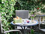 Terrasse - Ferienwohnung Hafenblick - Top-Hundeurlaub