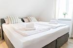 Schlafzimmer - Ferienwohnung Hafenblick - Top-Hundeurlaub