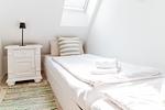 Schlafzimmer - Ferienwohnung Hafenblick - Top-Hundeurlaub
