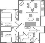 Ferienwohnung "Familienkajüte" - Top-Hundeurlaub