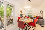 Wohnzimmer - Ferienwohnung SonnenReich - Top-Hundeurlaub