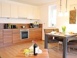 Küche / Küchenzeile - Ferienwohnung Nordseetraum - Top-Hundeurlaub