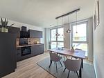 Küche / Küchenzeile - Ferienappartment Weisse Düne mit Sauna - Top-Hundeurlaub