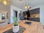 Küche / Küchenzeile - Ferienappartment Weisse Düne mit Sauna - Top-Hundeurlaub