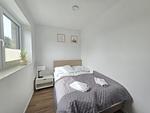 Schlafzimmer - Ferienappartment Weisse Düne mit Sauna - Top-Hundeurlaub