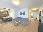Wohnzimmer - Ferienwohnung Meeresrauschen im Erdgeschoss mit Garten, Sauna und Haustier erlaubt - Top-Hundeurlaub