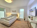Schlafzimmer - Ferienwohnung Meeresrauschen im Erdgeschoss mit Garten, Sauna und Haustier erlaubt - Top-Hundeurlaub