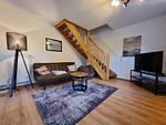 Wohnzimmer - Ferienwohnung Schlickwanderer Klein - Top-Hundeurlaub
