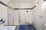 Badezimmer - Ferienwohnung Fiete Mienhus Norddeich - Top-Hundeurlaub