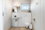 Badezimmer - Ferienhaus Strandläufer Olpenitz - Top-Hundeurlaub