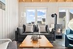 Wohnzimmer - Ferienhaus Strandläufer Olpenitz - Top-Hundeurlaub