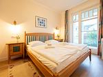 Schlafzimmer - Komfort Ferienwohnung mit 1 Schlafzimmer und Terrasse im Erdgeschoss (003) - Top-Hundeurlaub