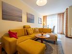 Wohnzimmer - Komfort Ferienwohnung mit 2 Schlafzimmern und Balkon im Dachgeschoss (031) - Top-Hundeurlaub