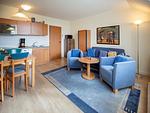 Küche / Küchenzeile - Komfort Ferienwohnung mit 1 Schlafzimmer und Balkon im Dachgeschoss (023) - Top-Hundeurlaub