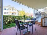 Terrasse - Komfort Ferienwohnung mit 2 Schlafzimmern und Terrasse im Erdgeschoss (061) - Top-Hundeurlaub