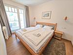 Schlafzimmer - Klassik Ferienwohnung mit 2 Schlafzimmern und Balkon im Obergeschoss (065) - Top-Hundeurlaub