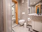 Badezimmer - Komfort Ferienwohnung mit 1 Schlafzimmer und Balkon im Obergeschoss (067) - Top-Hundeurlaub